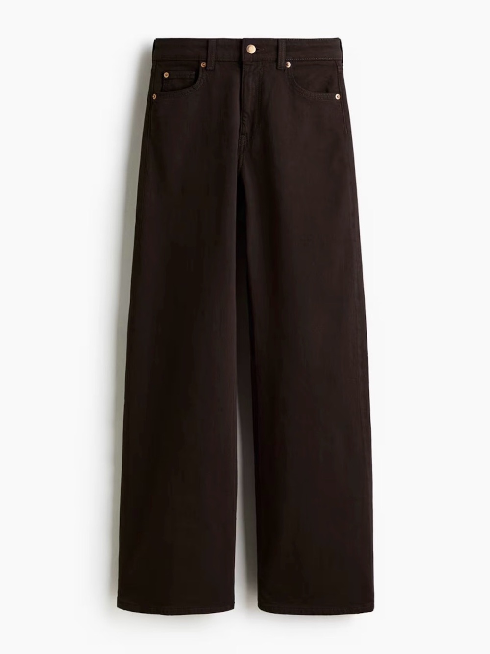H&M Brown Harper High Rise Jean, size 4